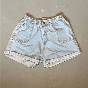 Casual Light Blue Denim Shorts